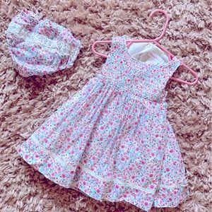 12M Baby Girl Smocked & Ruffled Tommy Bahama Dress